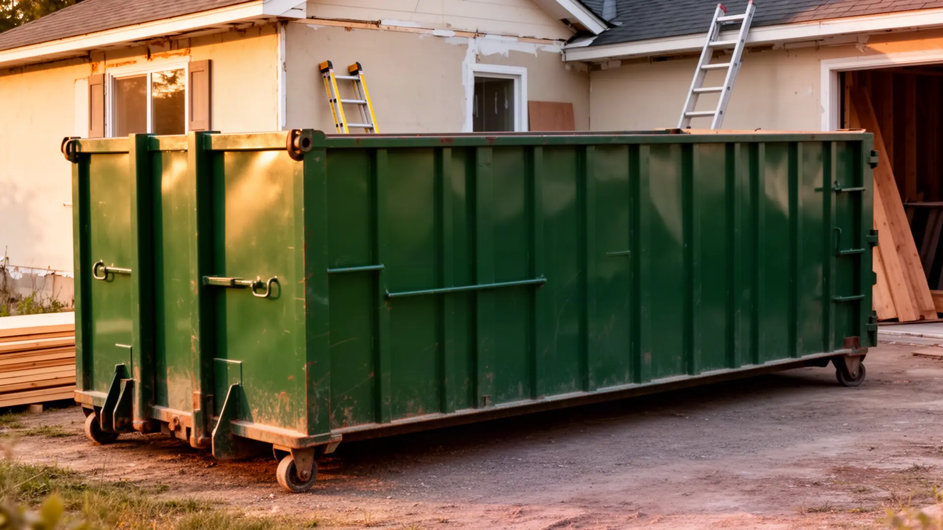 Roll-off dumpster from C & A Dumpster Rental in Delray Beach, FL
